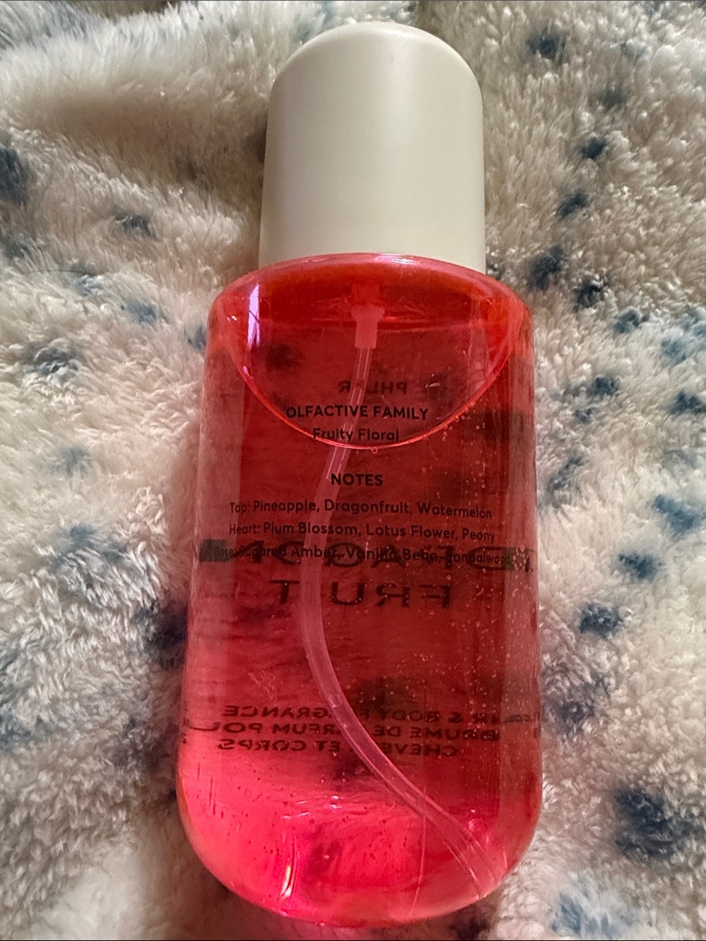 Pink Fruity Floral Body Mist Bottle - Picture 2 of 4